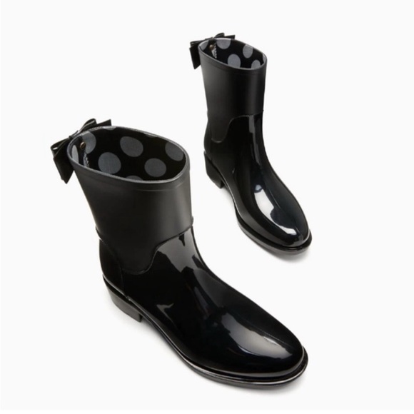 kate spade Rain-Bow Booties. Rain Boots, Like New, in box - Picture 5 of 12